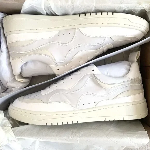 Dolce Vita Adella Sneakers Off White Leather Shoe Size 8 NEW IN BOX - Picture 3 of 12